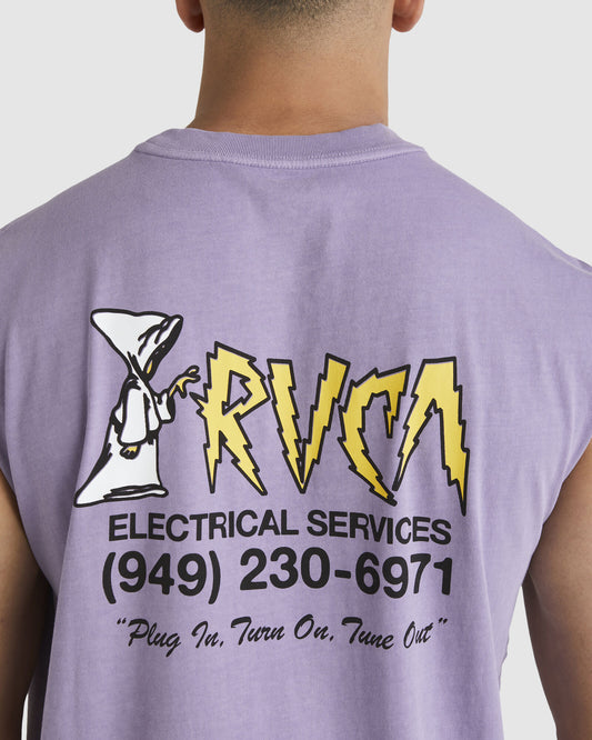 RVCA Electrical Muscle Tee Purps