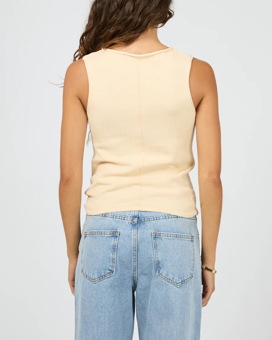 SILENT THEORY Ellis Tank Top Butter
