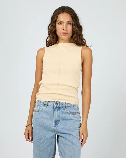 SILENT THEORY Ellis Tank Top Butter