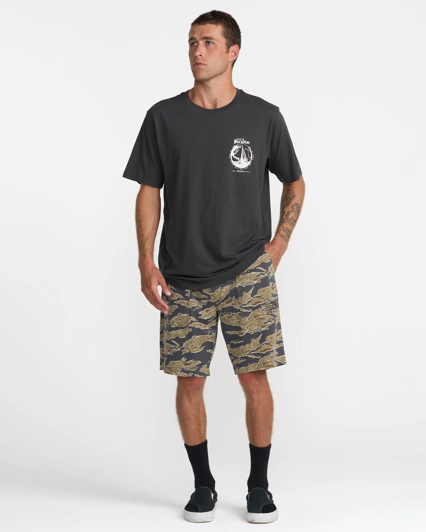 RVCA Endless Journey Tee Pirate Black