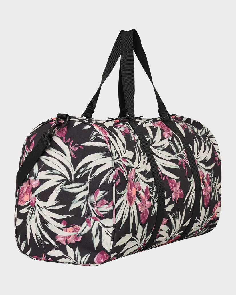 ROXY Pumpkin Spice Overnight Duffle Bag Floral Print