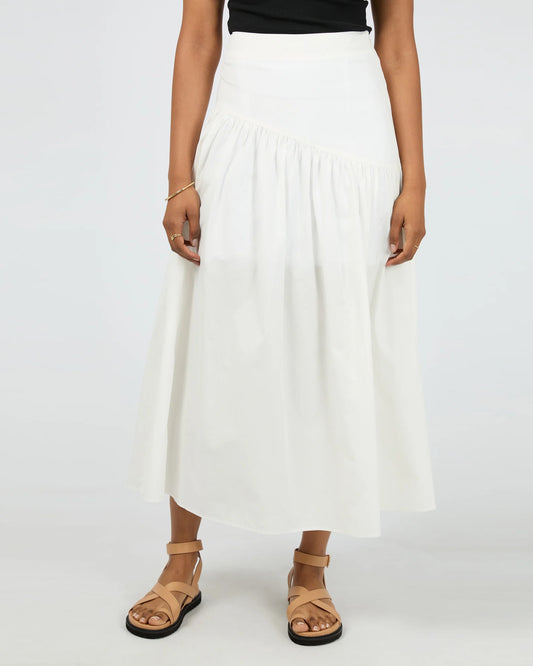 ALL ABOUT EVE Essential Asym Maxi Skirt White