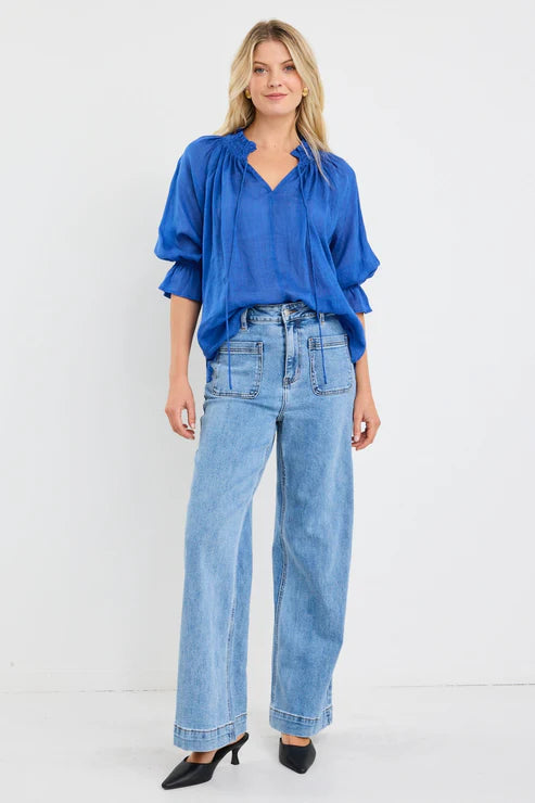 AMONG THE BRAVE Expedition Top Blue