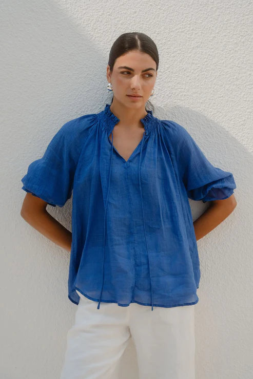 AMONG THE BRAVE Expedition Top Blue