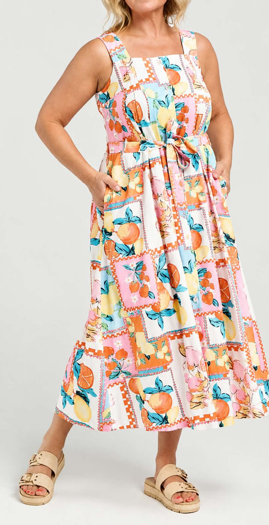 ZAFINA Hadley Dress Sunny Citrus