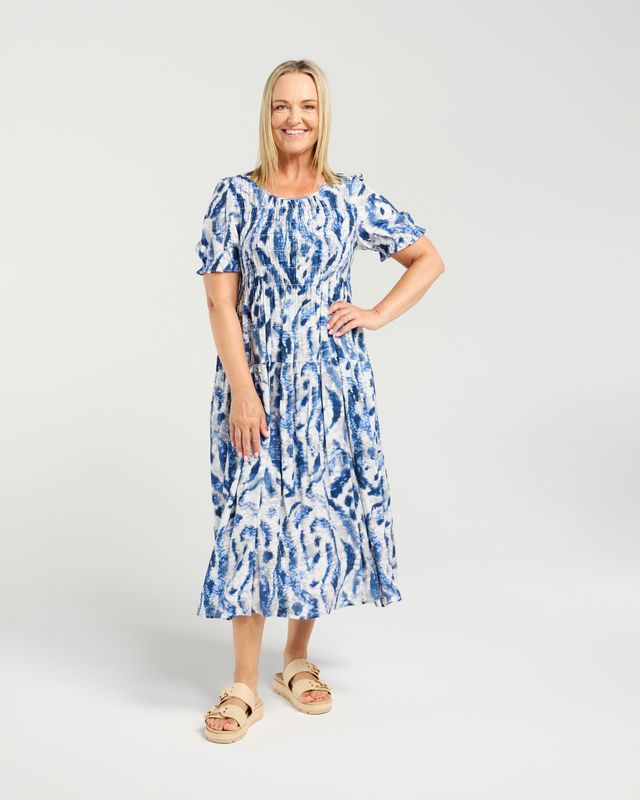 SEDUCE Fallon Dress Blue Mist