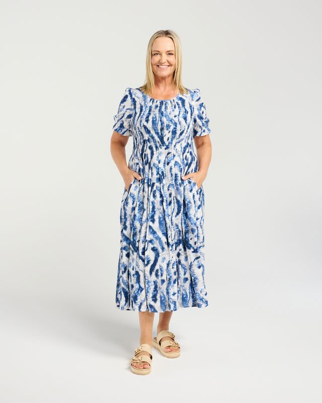 SEDUCE Fallon Dress Blue Mist