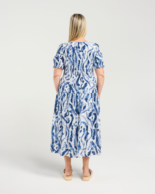 SEDUCE Fallon Dress Blue Mist