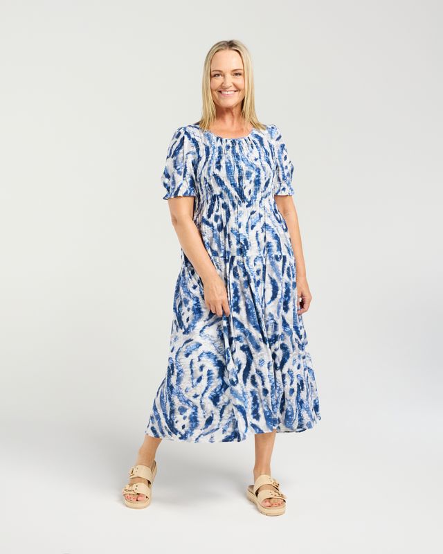 SEDUCE Fallon Dress Blue Mist