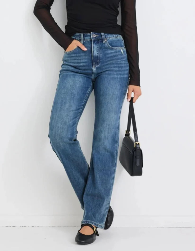 STORIES BE TOLD Farah Mid Blue Jean