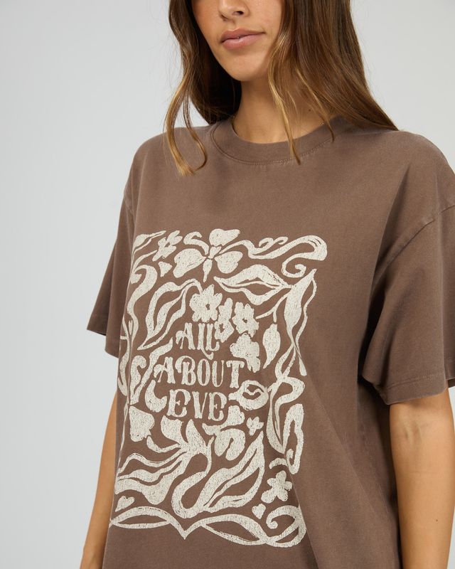 ALL ABOUT EVE Fields Relaxed Tee Coffee