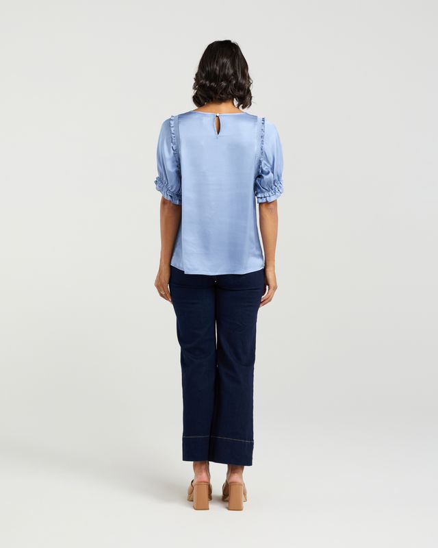 ET ALIA Florence Top Cornflower Blue