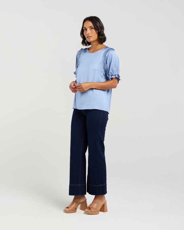 ET ALIA Florence Top Cornflower Blue