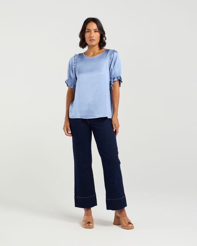 ET ALIA Florence Top Cornflower Blue