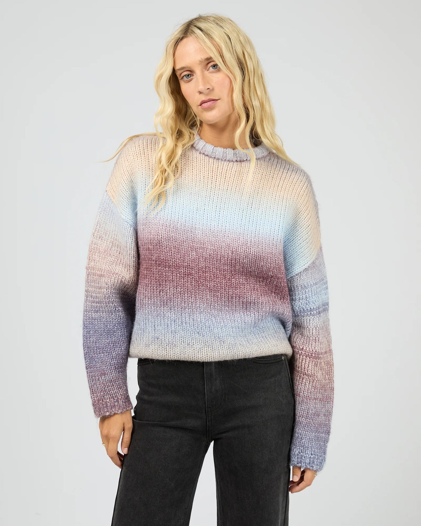 ALL ABOUT EVE Fray Knit Jumper Multi