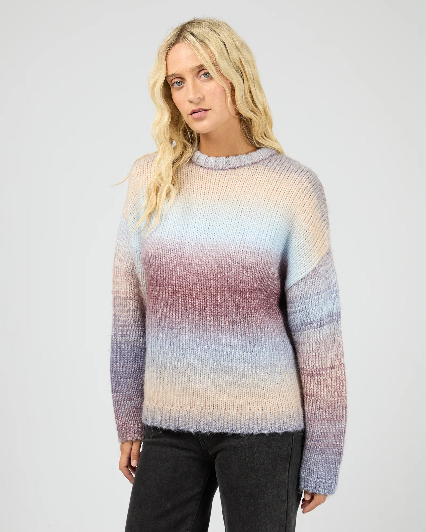 ALL ABOUT EVE Fray Knit Jumper Multi