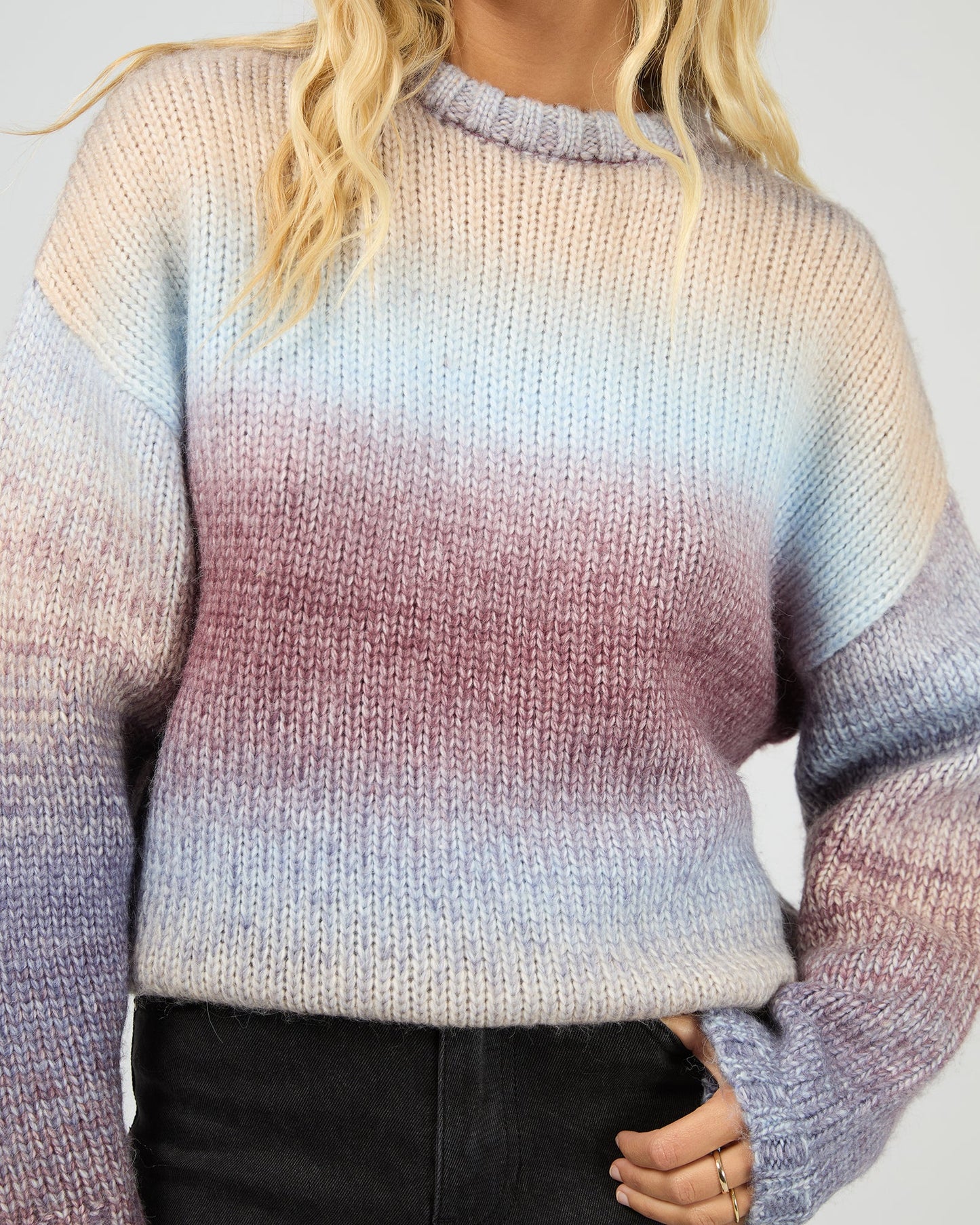 ALL ABOUT EVE Fray Knit Jumper Multi