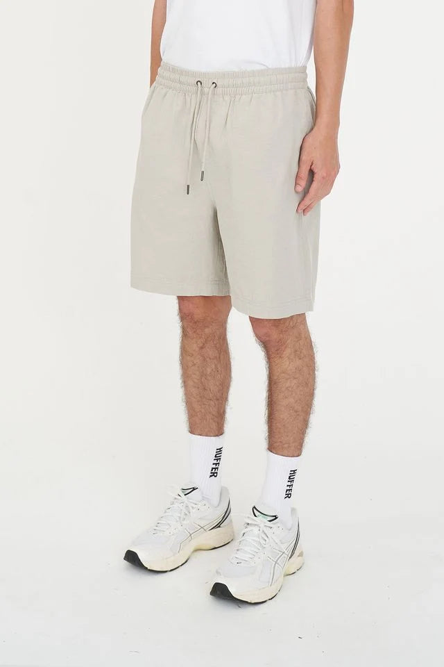 HUFFER Cabana Relax Elasticated Waist Short Stone