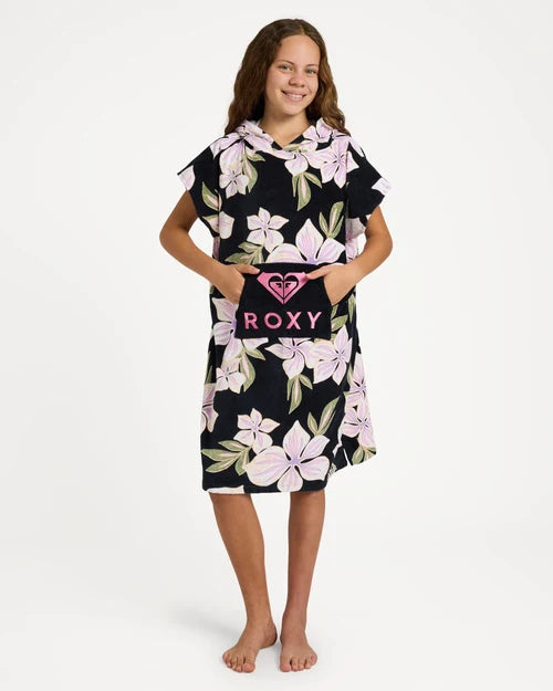 ROXY Girls Stay Magical Hooded Towel Of the Pacific Print