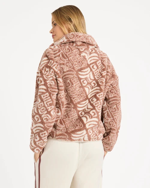 BILLABONG Go for it Quarter Zip Fleece Pullover