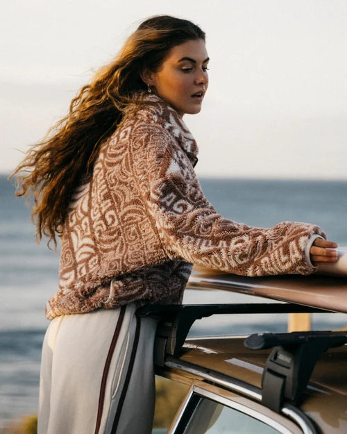 BILLABONG Go for it Quarter Zip Fleece Pullover