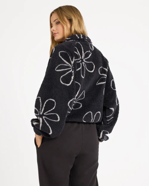 BILLABONG Good Life Half Zip Fleece Black Sands