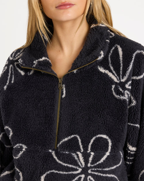 BILLABONG Good Life Half Zip Fleece Black Sands