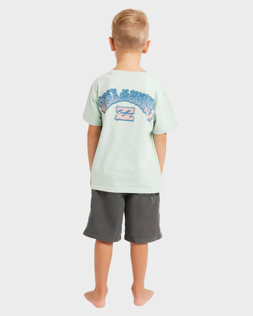 BILLABONG Groms Wax Arch Tee Seafoam 0-7 years