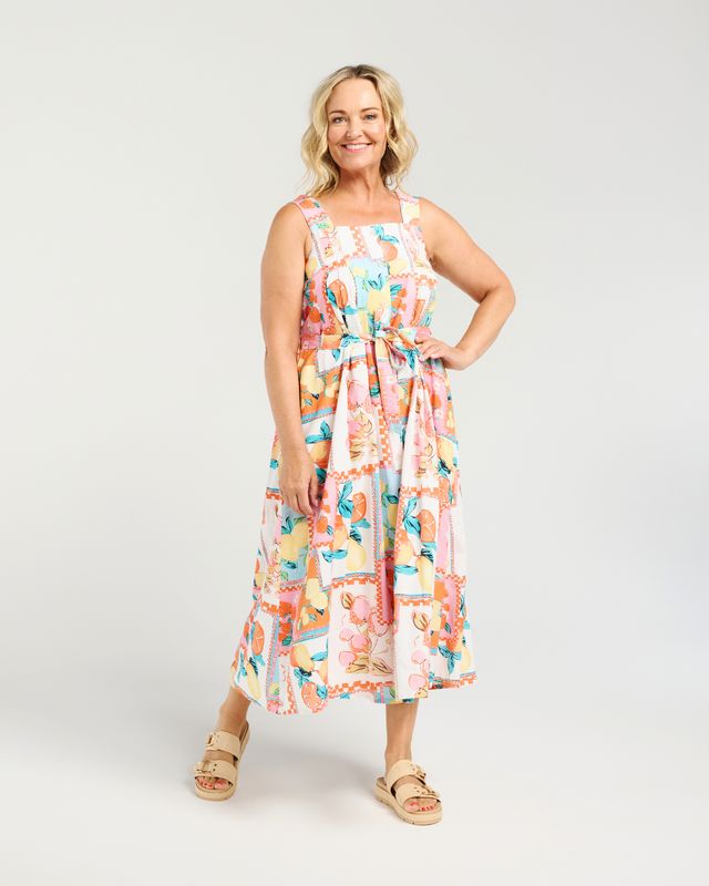 ZAFINA Hadley Dress Sunny Citrus