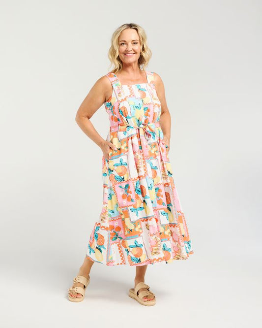 ZAFINA Hadley Dress Sunny Citrus