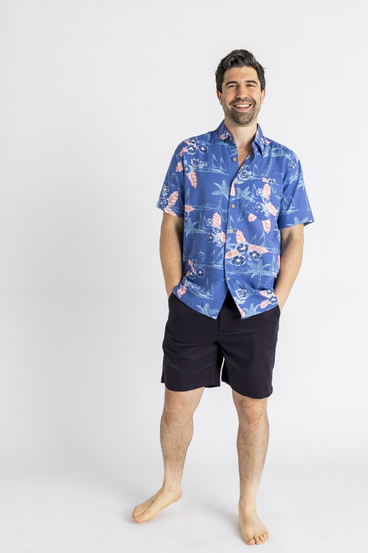 KINGSTON GRANGE Hamilton Island Bamboo Short Sleeve Shirt