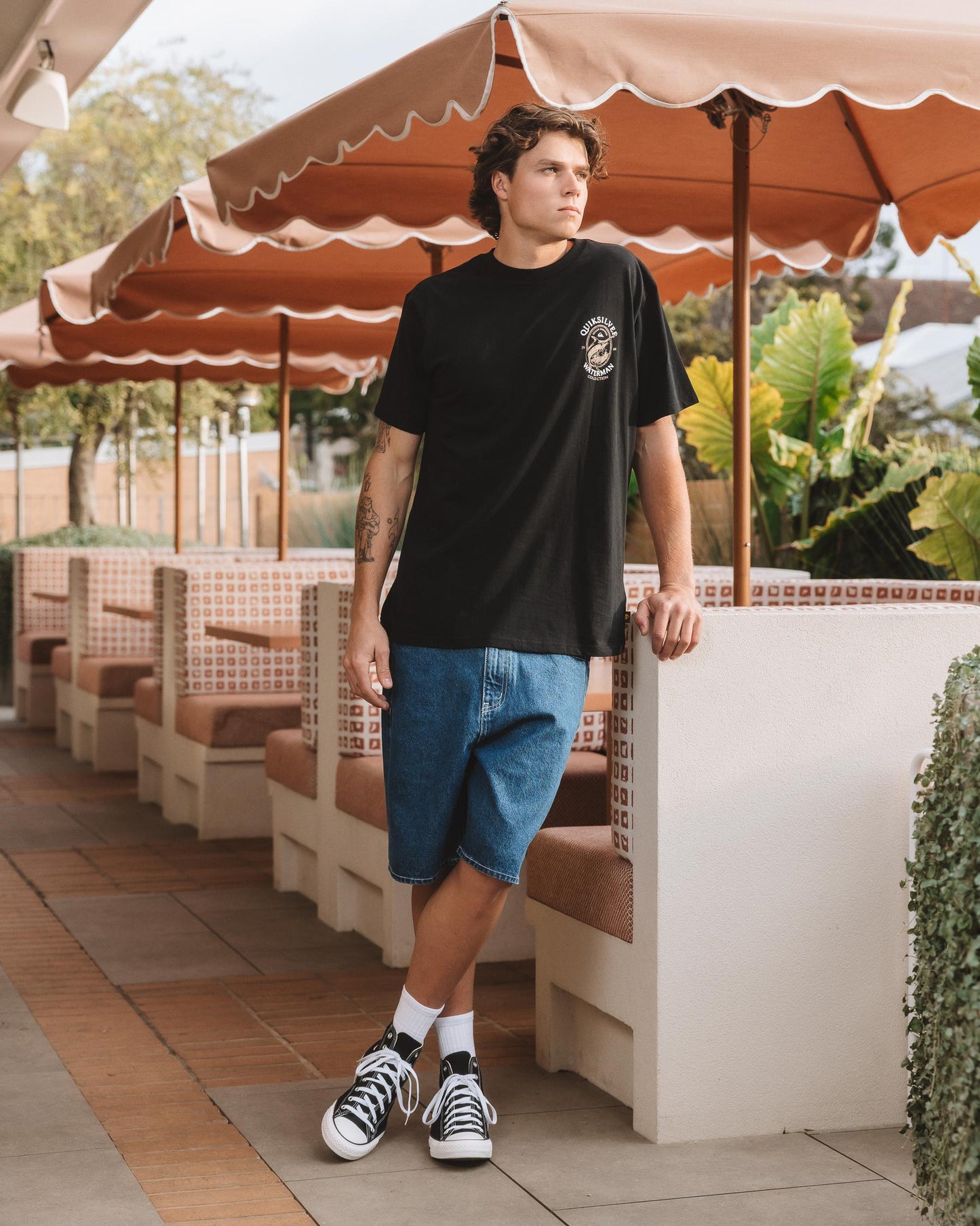 QUIKSILVER Hard Line Tee Black