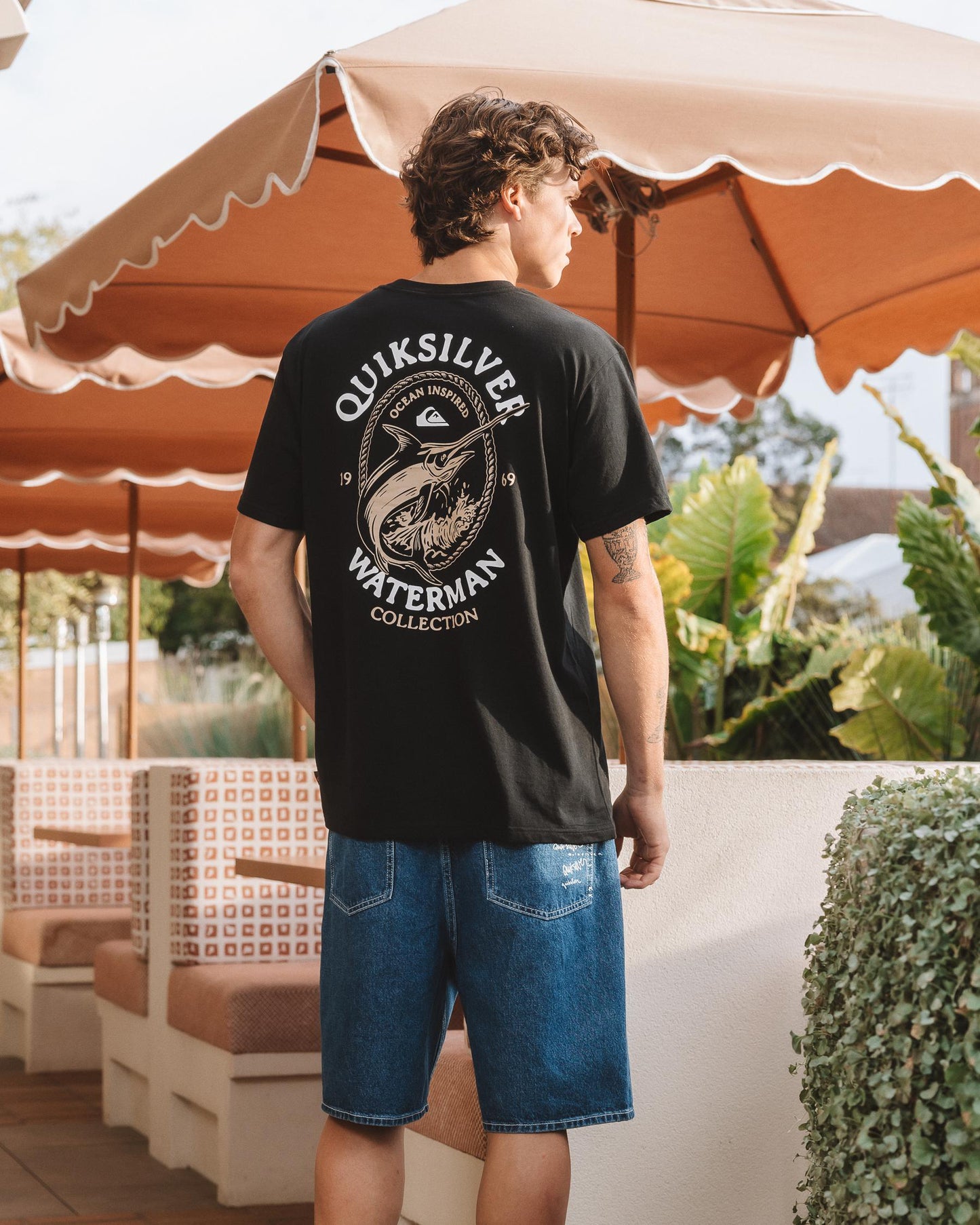 QUIKSILVER Hard Line Tee Black
