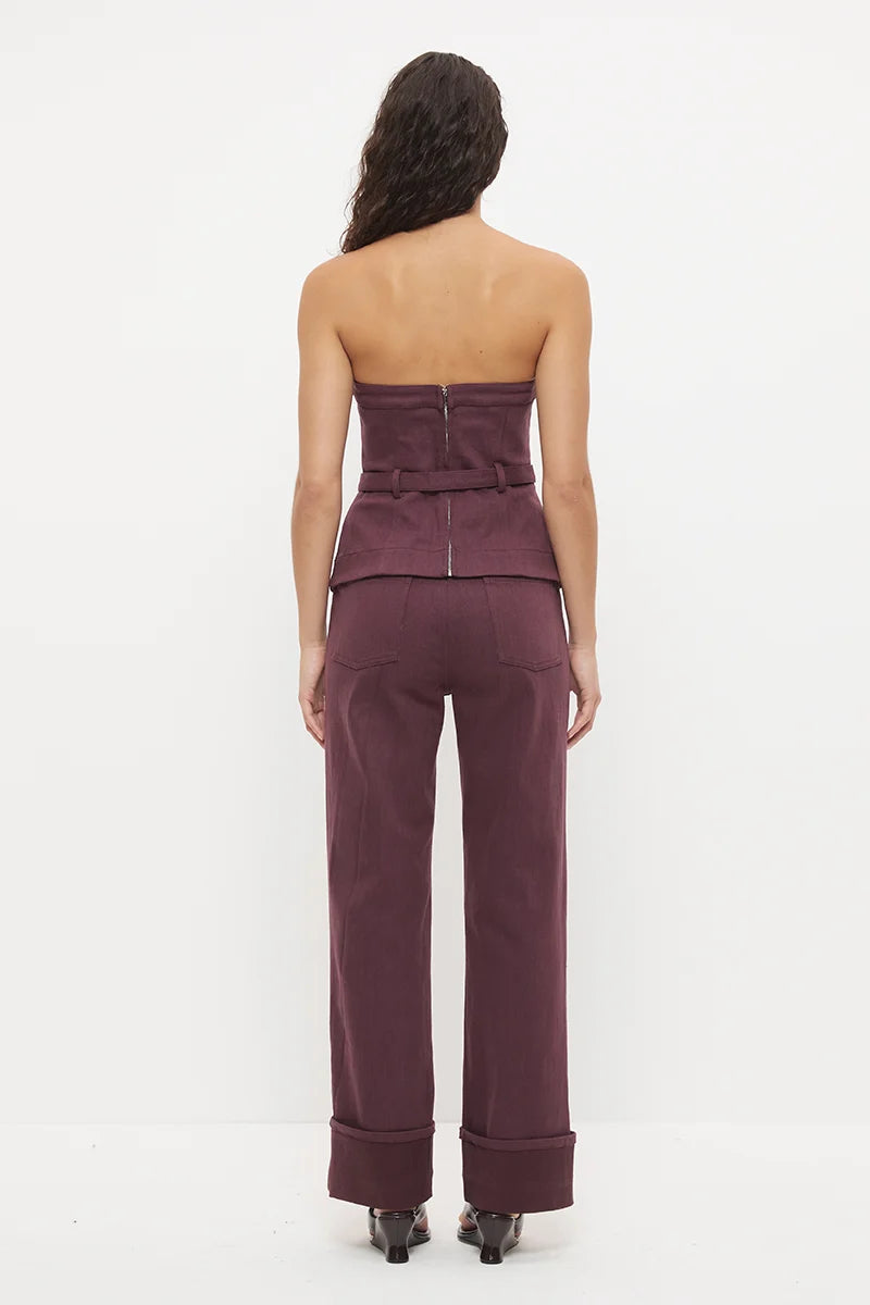 MON RENN Hart Bodice Dusty Plum