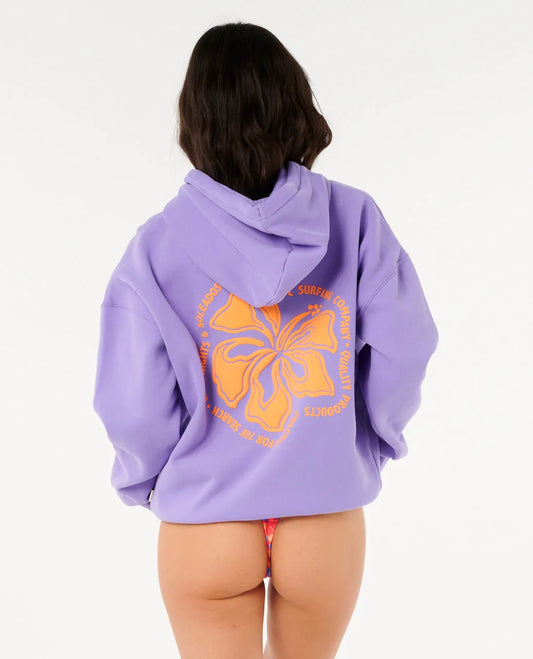 Rip Curl Hibiscus Heritage Hood Purple