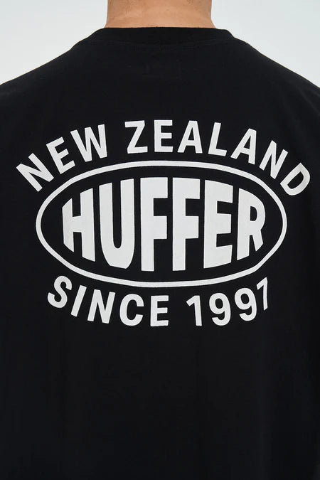 HUFFER Homer Block Tee Black