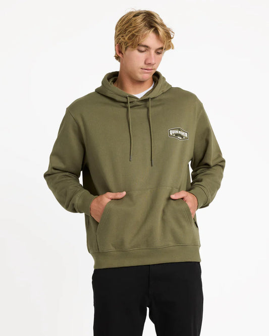 QUIKSILVER Hook Pullover Hoodie Olive
