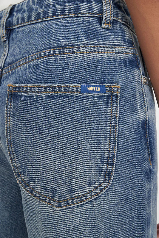 HUFFER Straight Talker Jean Canyon Blue