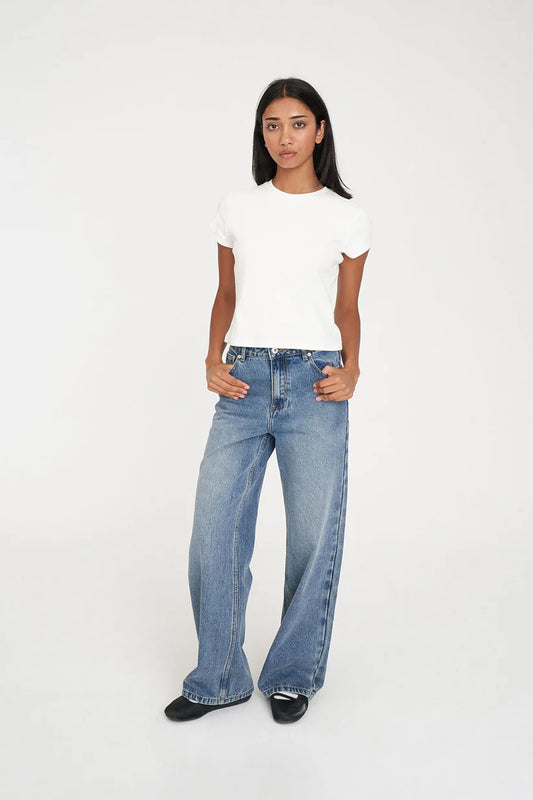HUFFER Straight Talker Jean Canyon Blue