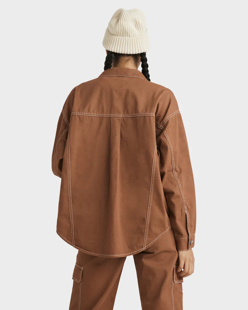 RVCA Indie Twill Jacket Rust
