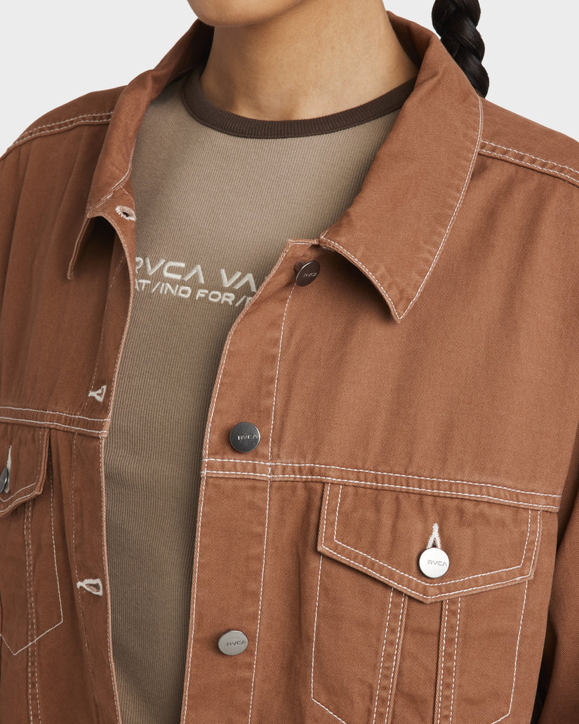 RVCA Indie Twill Jacket Rust