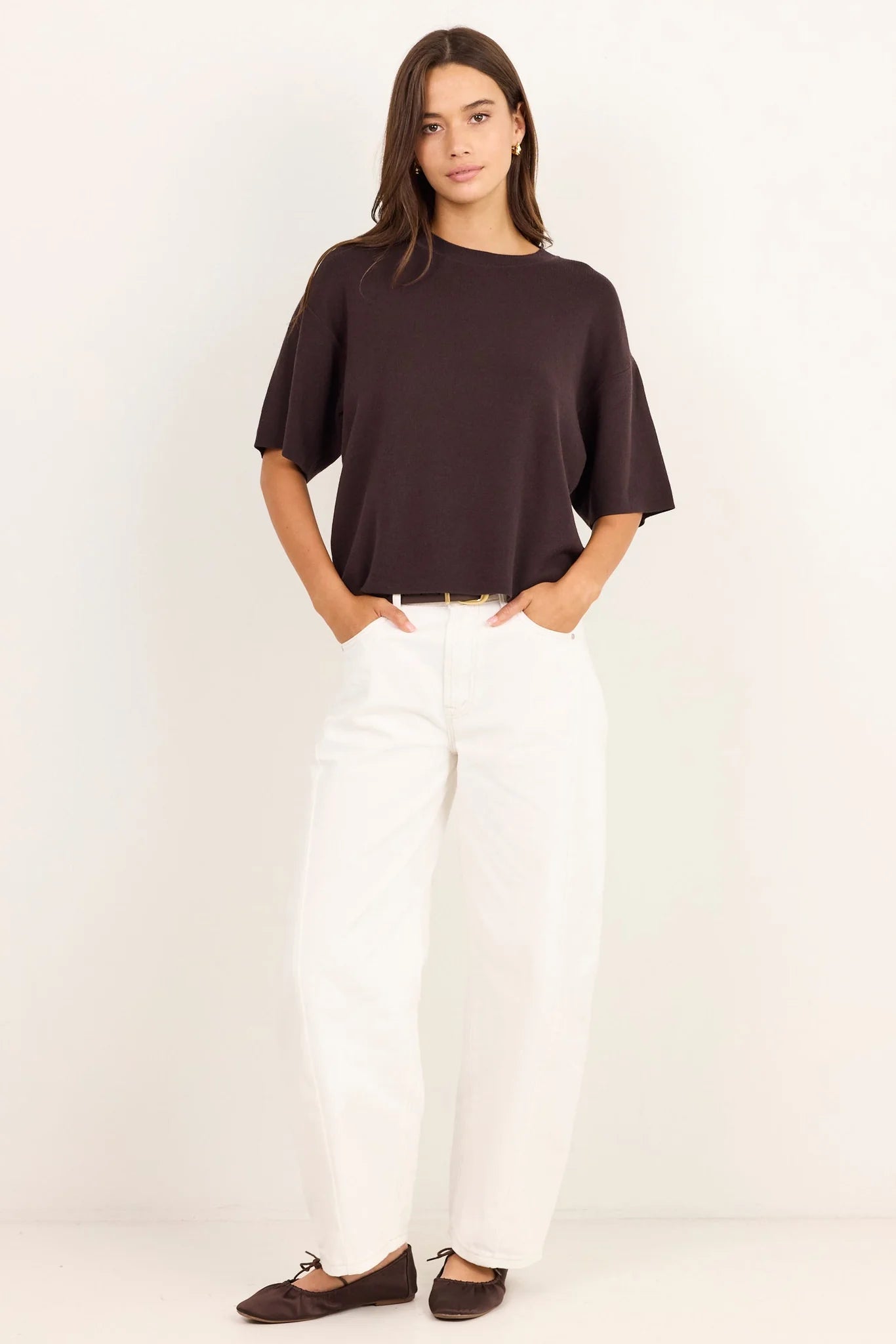 STORIES BE TOLD Intrepid Chocolate Relaxed Knit