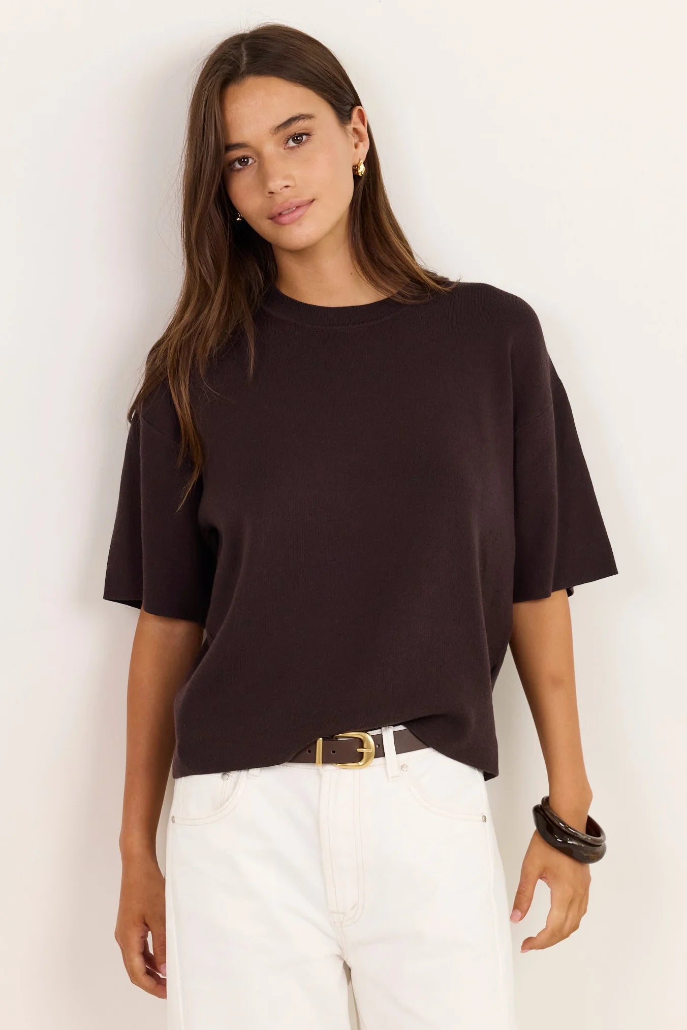 STORIES BE TOLD Intrepid Chocolate Relaxed Knit