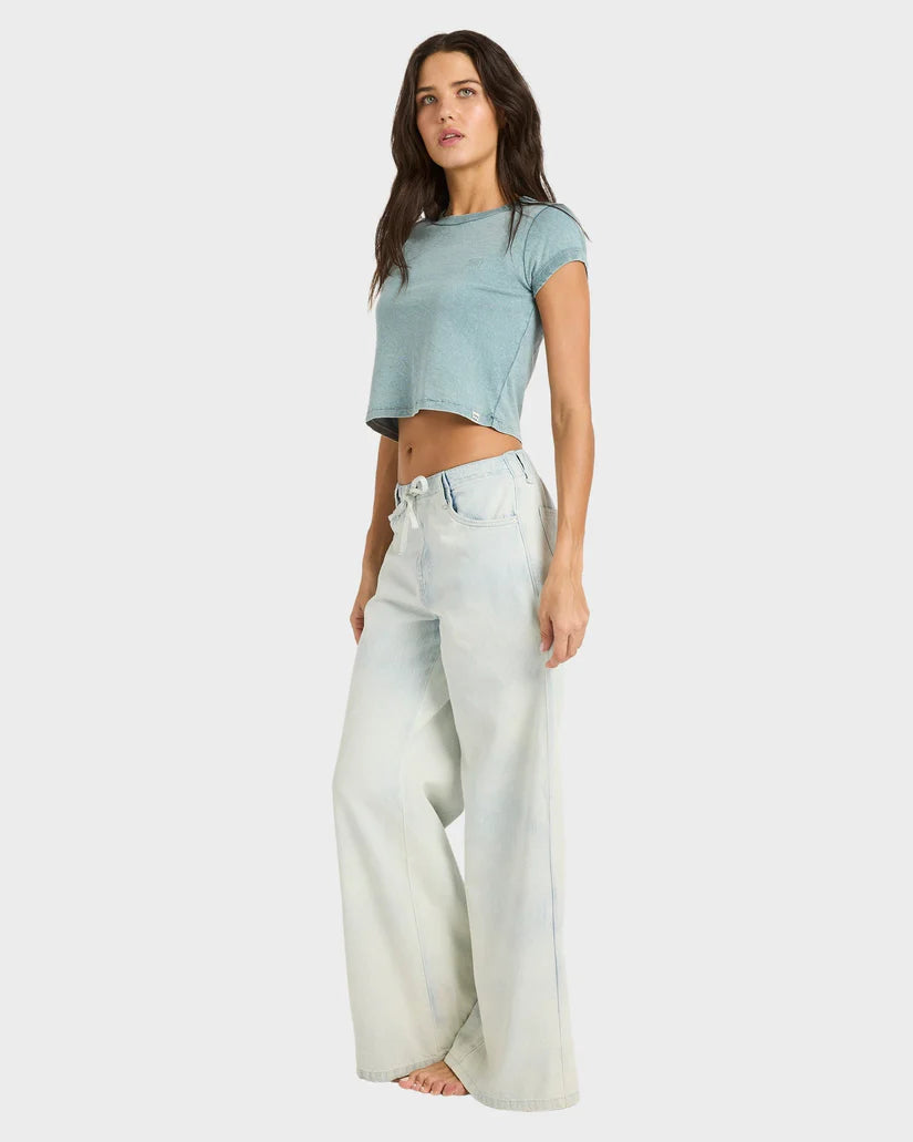 BILLABONG Jade Saltwashed Elastic Waist Denim Pant