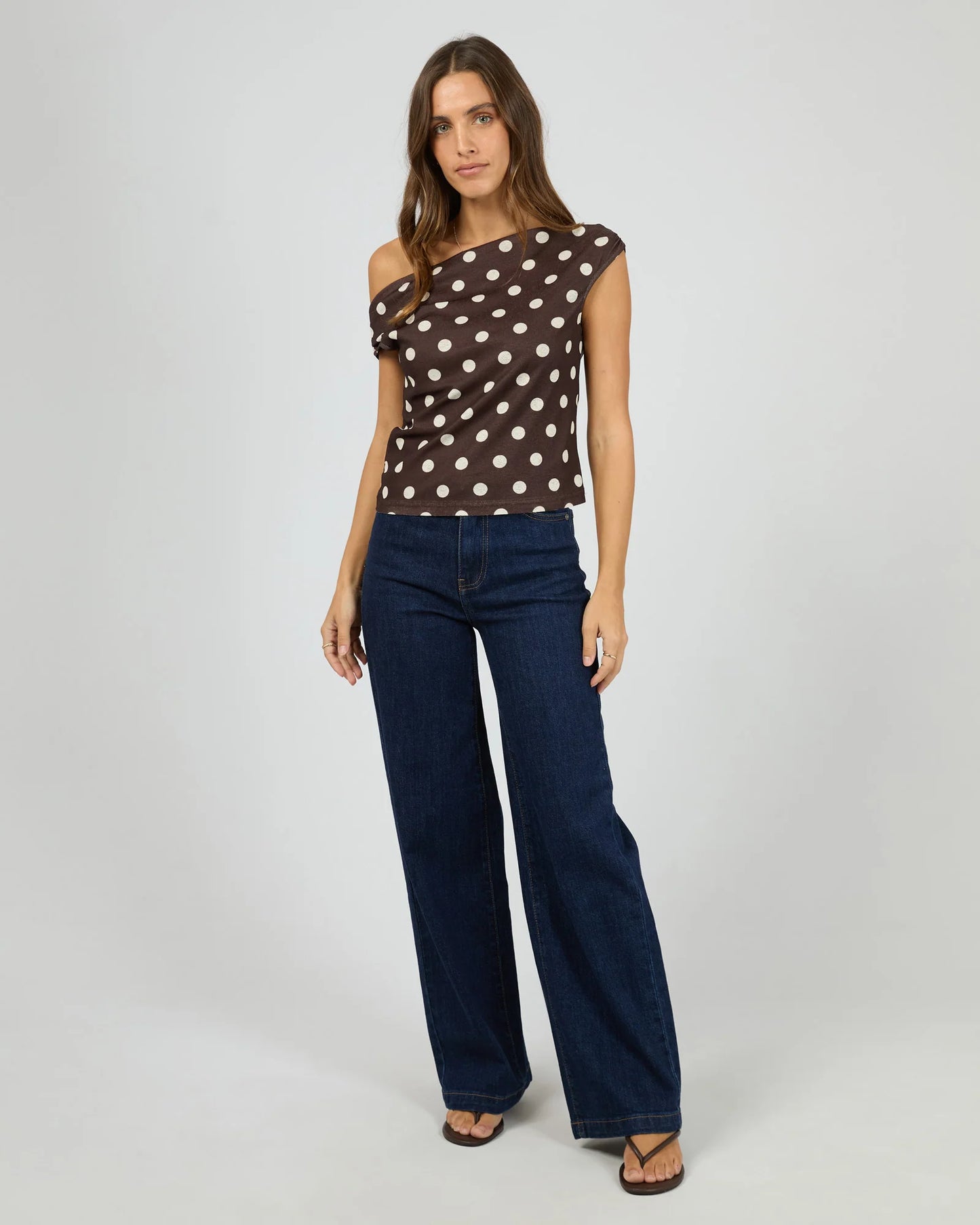 ALL ABOUT EVE Karolina Top Chocolate