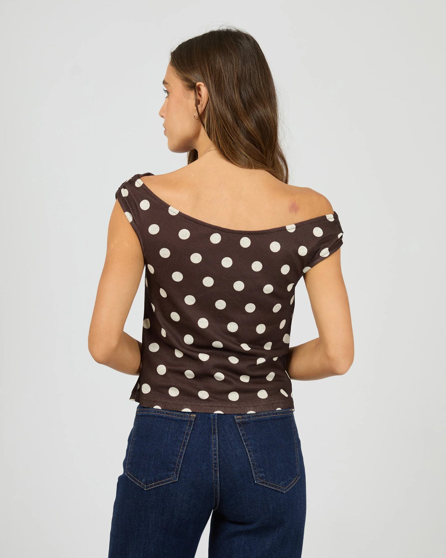 ALL ABOUT EVE Karolina Top Chocolate