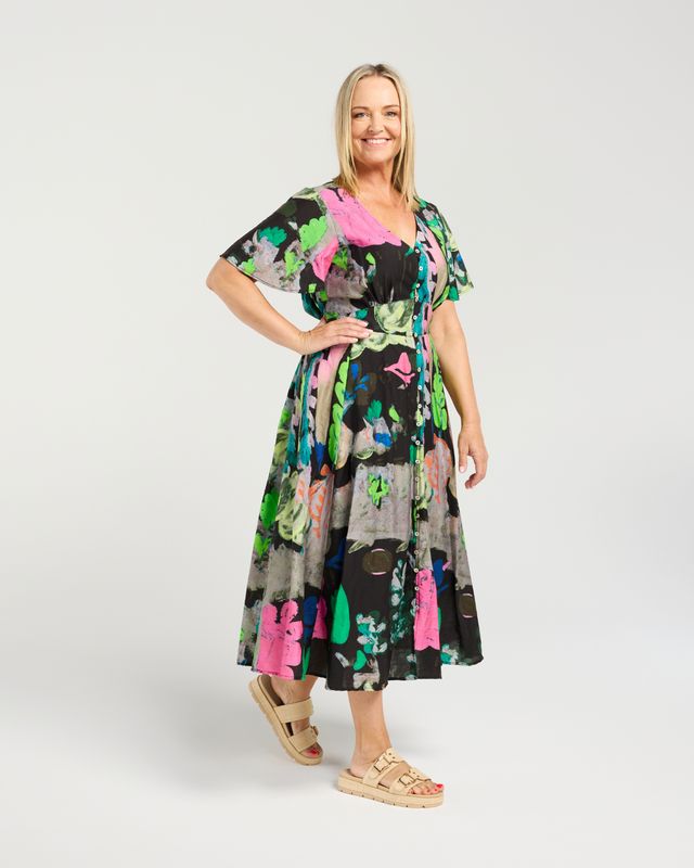 SEDUCE Kate Dress Black Canvas