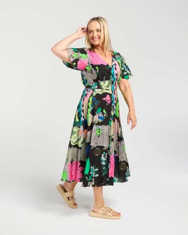 SEDUCE Kate Dress Black Canvas