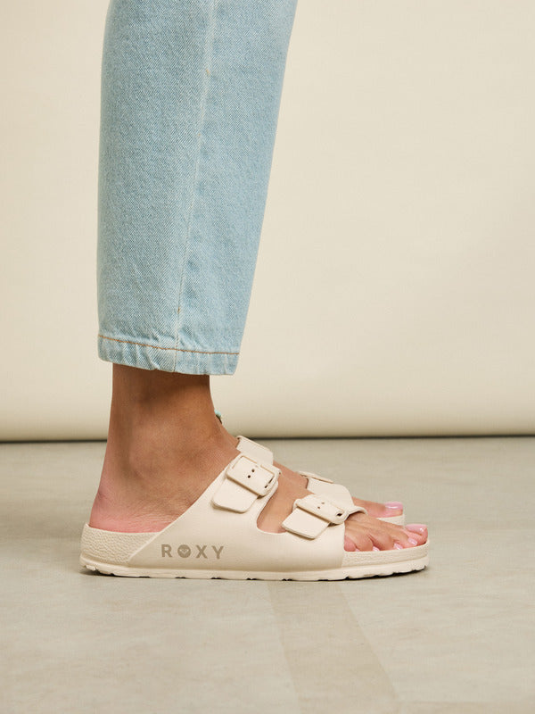 ROXY Womens Kattie Slides Taupe