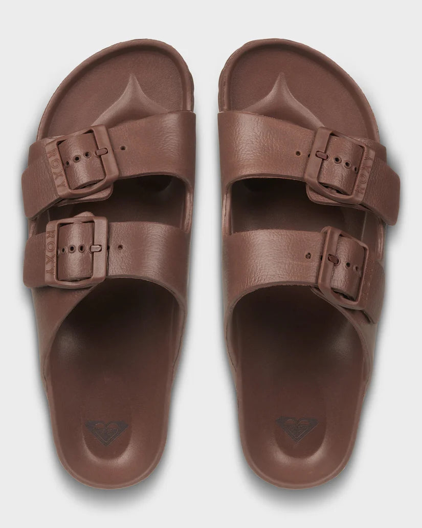 ROXY Womens Kattie Slide Chocolate